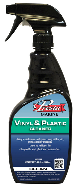 PRESTA MARINE Vinyl & Plastic Cleaner – Crook and Crook Fishing,  Electronics, and Marine Supplies