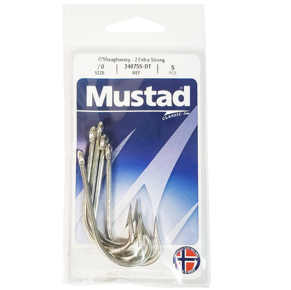 Mustad Classic O'Shaughnessy Live Bait Hook, Size 5/0