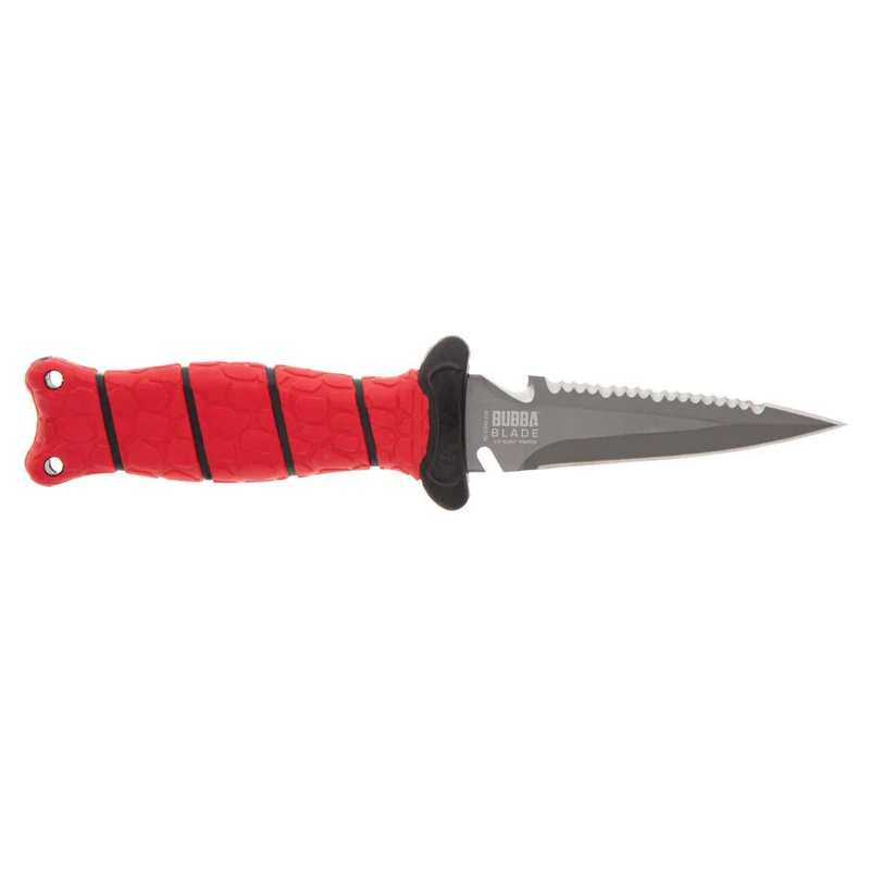 orange grip serrated blade