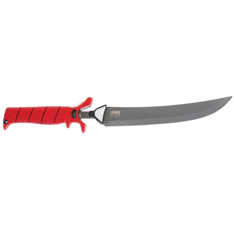 Knife with blade unhinged