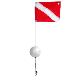 dive flag with flag and buoy