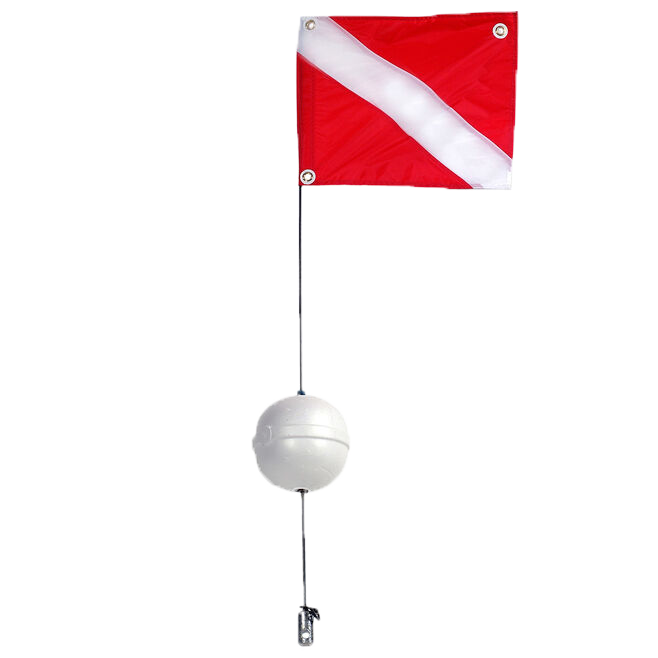 dive flag with flag and buoy