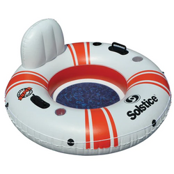 Circular raft with back