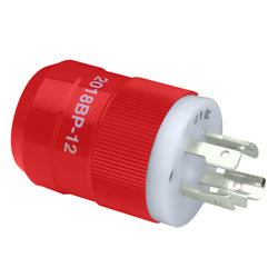 Male plug in red