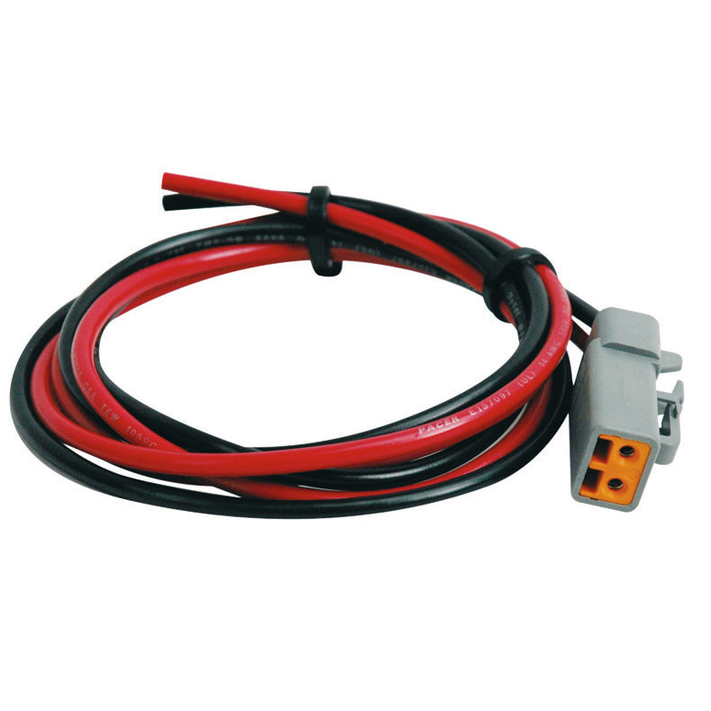 36-inch power pigtail - red and black cable