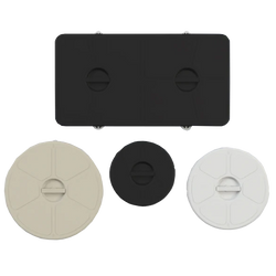 Deck plate sizes and colors.