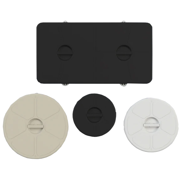 Deck plate sizes and colors.