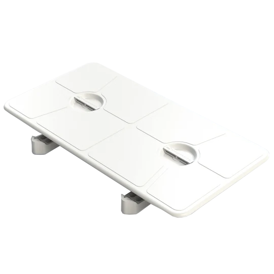 White rectangular plate