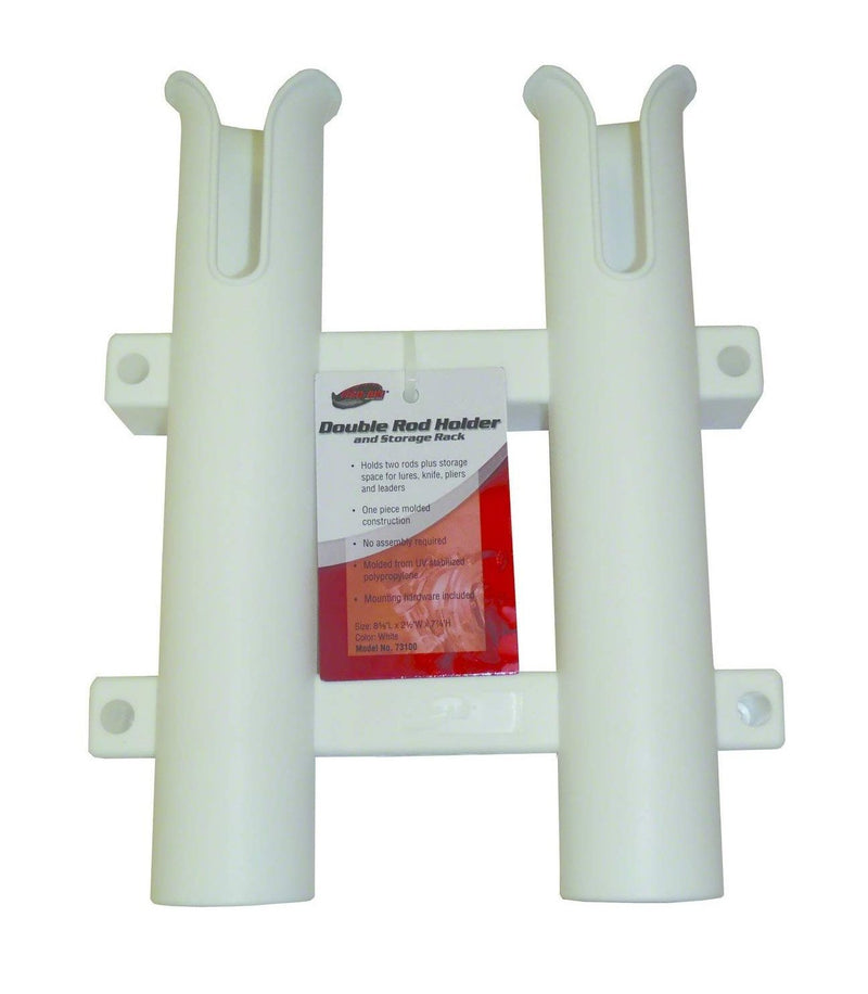 Fish-On Double Rod Holder White – Crook and Crook Fishing, Electronics, and  Marine Supplies