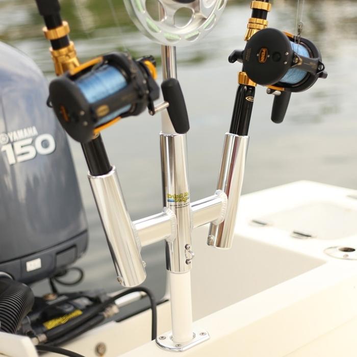 TACO Marine on X: Be prepared to increase your catch, turn one rod holder  into three and keep your kite lines close-at-hand. Our TACO Marine Deluxe  Trident Rod Holder Offset with Tool