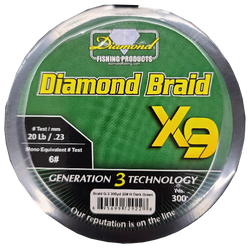 Momoi Diamond Braid Generation III Fishing Line X9 - Blue - 10lb