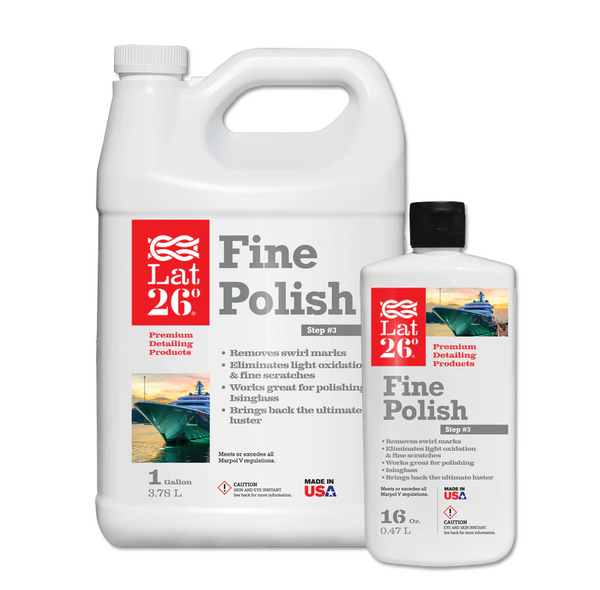 White bottle of fine polish