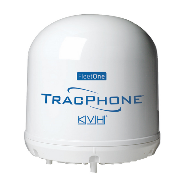 White TracPhone Fleet One Compact Dome with blue text